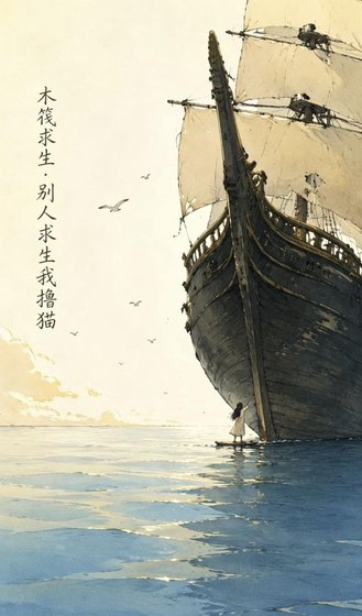木筏求生·別人求生我擼貓